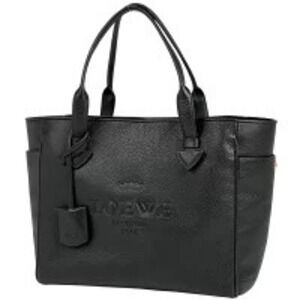 Loewe Heritage Tote Bag Handbag Leather Black